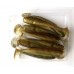 Рибальська силіконова приманка, Taipan Slim View Fat, 2,8 дюйма, 8шт/уп, колір №15 Green pumpkin flash
